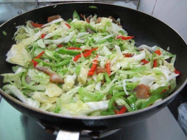 辣椒炒包菜步骤8
