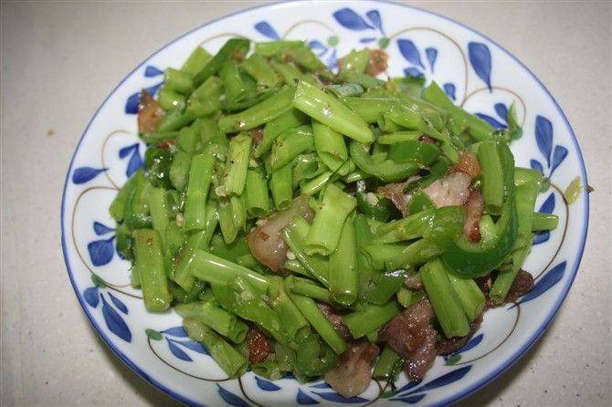 肉炒空心菜步骤6
