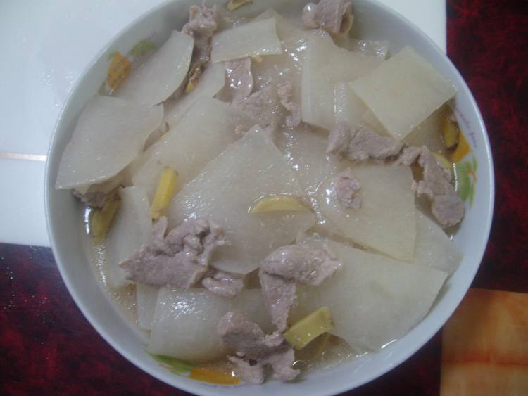 肉片白萝卜步骤6
