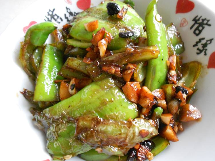 豆豉油爆辣椒步骤10