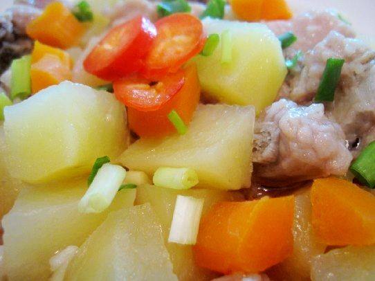 土豆蒸排骨步骤5