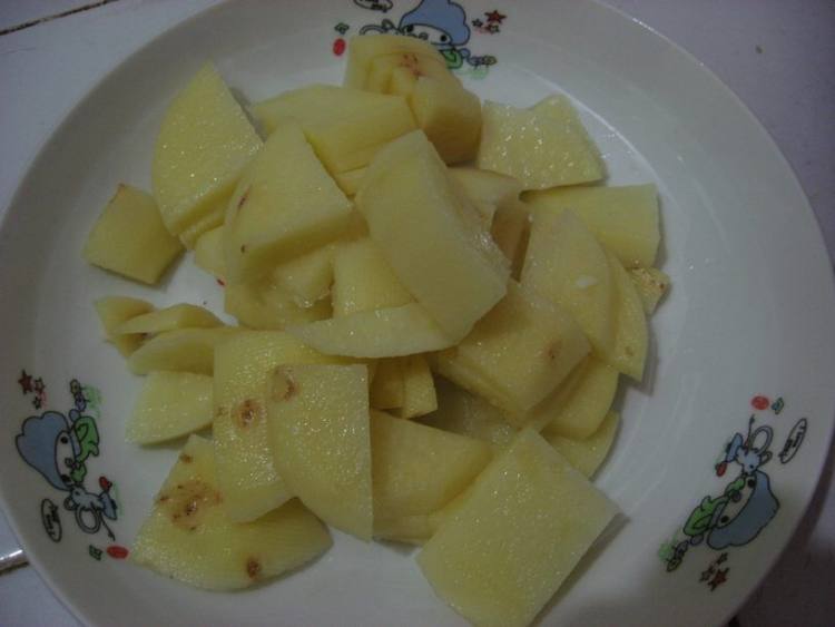 青菜土豆步骤1