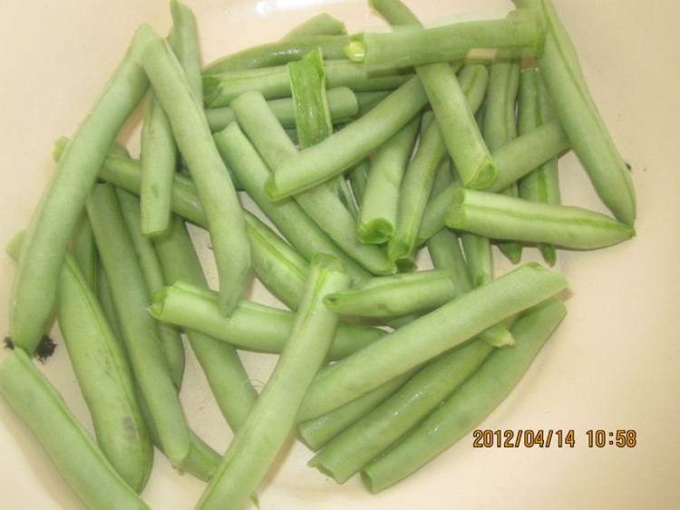 土豆豆角炖肉步骤2