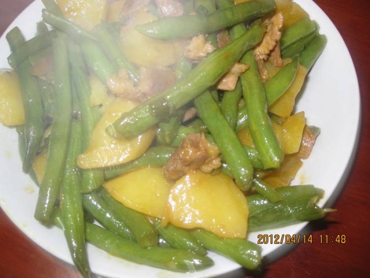 土豆豆角炖肉步骤12