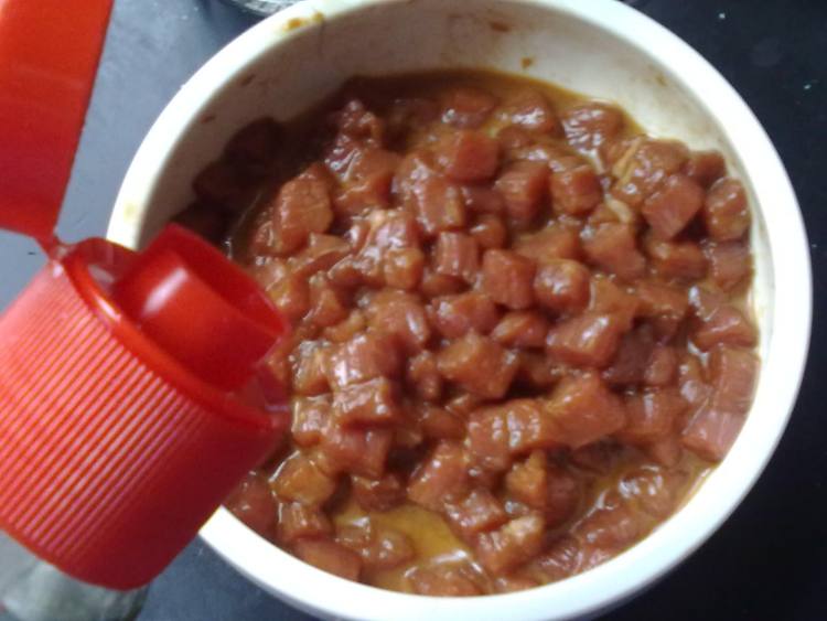 蚝油牛肉丁步骤8
