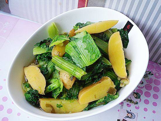 小白菜炖土豆步骤9