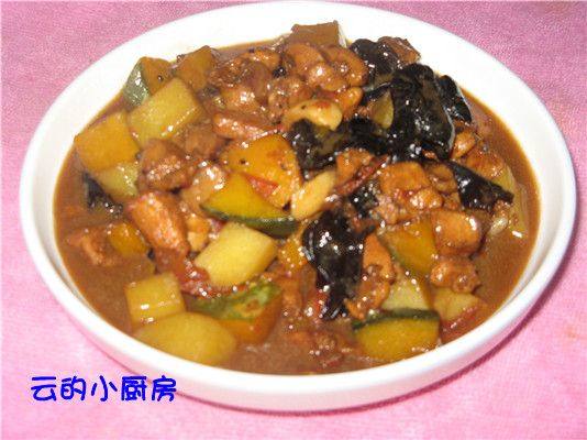 南瓜番茄扒鸡丁步骤9
