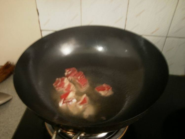 鲜蘑肉片步骤5
