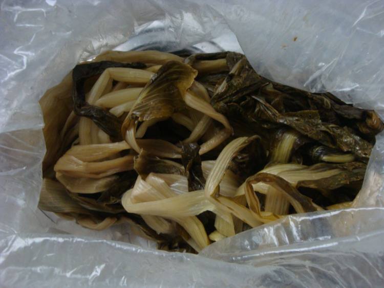 辣炒咸菜步骤1