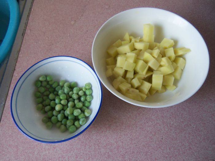 粉蒸双豆步骤2