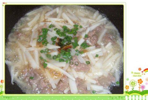 白萝卜炒牛肉步骤9