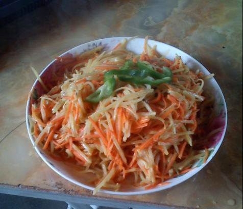 芝士胡萝卜土豆丝步骤7