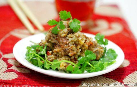 粉蒸羊肉步骤6