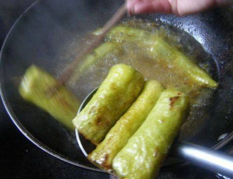 青椒包肉步骤9