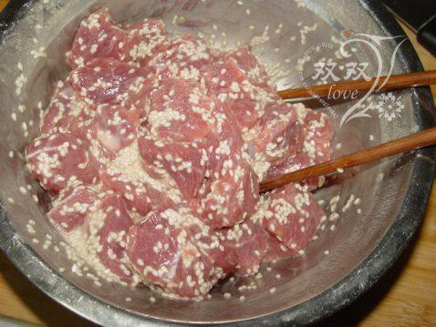 芝麻牛肉步骤8