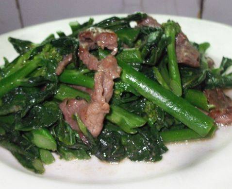 牛肉炒芥蓝步骤6