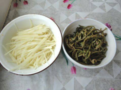 土豆丝豆角干步骤1