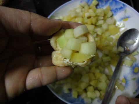 豆腐干醸土豆粒步骤5