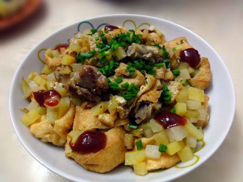 豆腐干醸土豆粒步骤13
