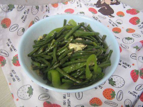 长豆角炒鸡蛋步骤13