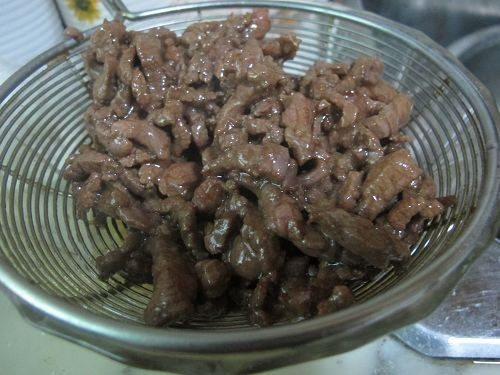 南昌特色茭白小炒牛肉步骤7