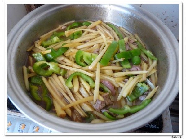 黄瓜土豆条步骤4