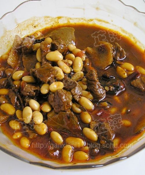 浇汁牛肉黄豆面步骤6