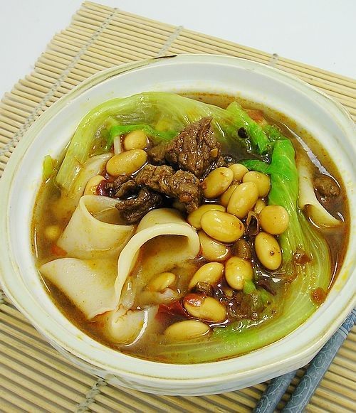 浇汁牛肉黄豆面步骤9