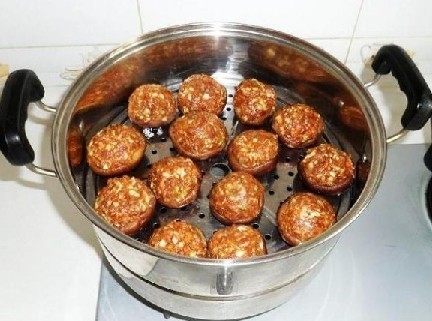香菇包肉团步骤5