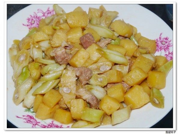 土豆芸豆烧肉步骤4