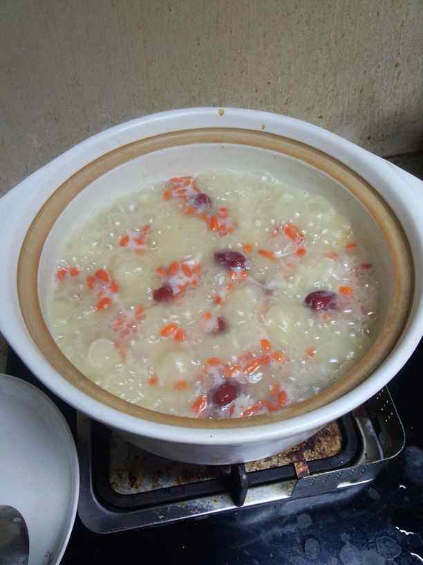 粳米熬猪腰步骤4