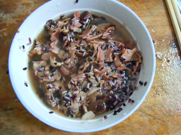 培根烤双色饭步骤9