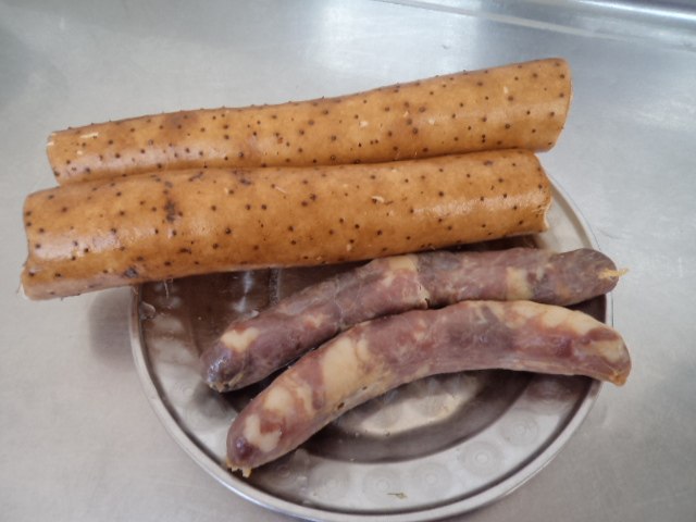 腊肠炒山药步骤1