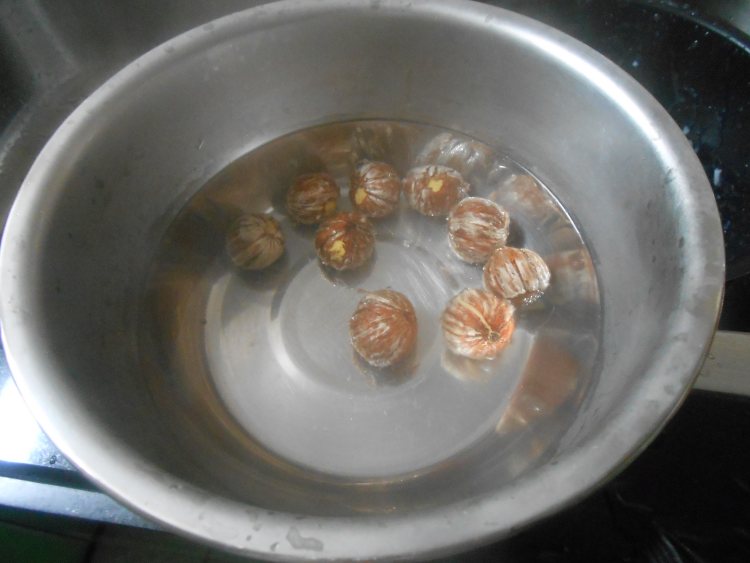 栗子蒸肉饼步骤2