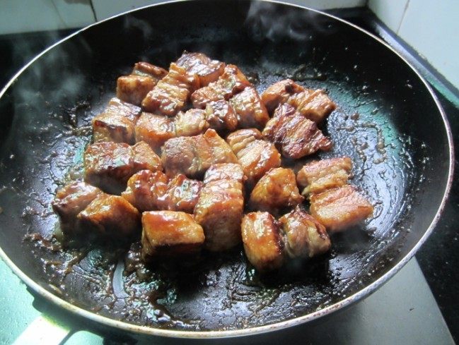 栗子焖肉步骤6