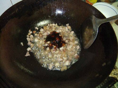 尖椒蒜薹肉末步骤3