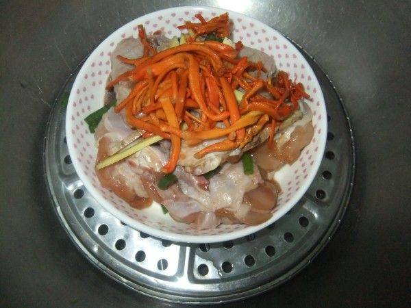 虫草花蒸鸡翅步骤6