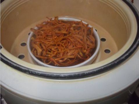 虫草花蒸瘦肉步骤6