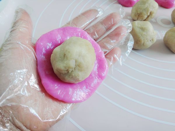 #润秋燥#梨膏莲蓉冰皮步骤17