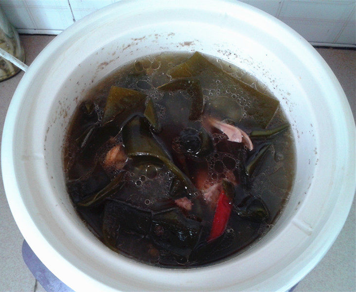 海带绿豆老鸭汤步骤9