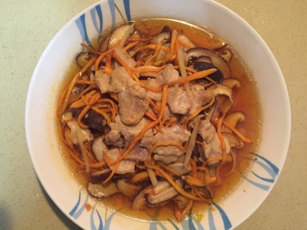 虫草花香菇蒸肉片步骤5