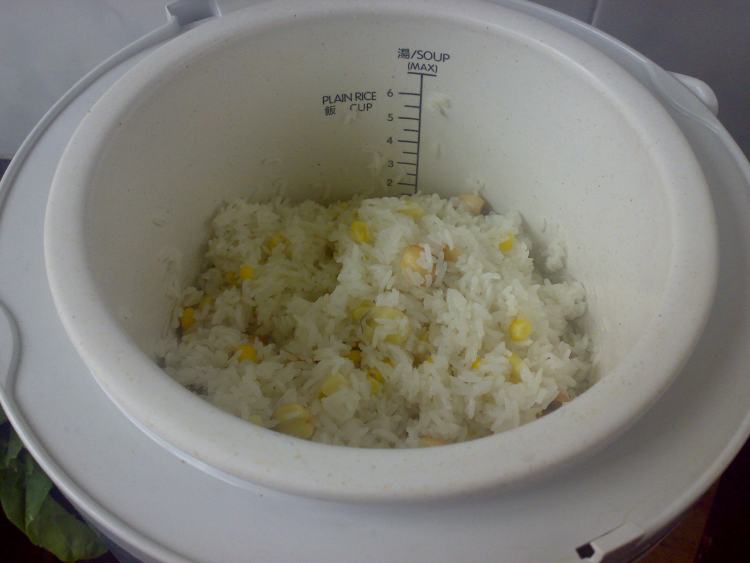 莲子玉米饭步骤4