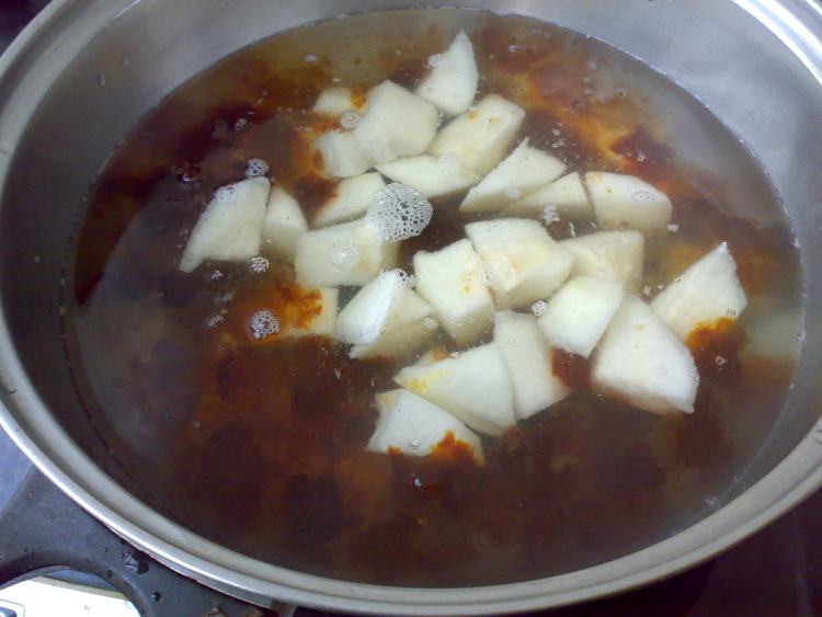 桃胶参果茶步骤4