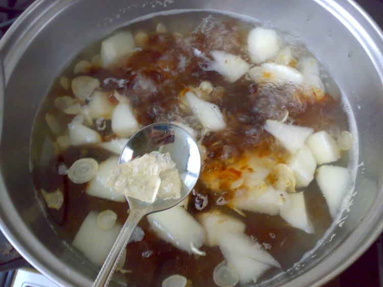 桃胶参果茶步骤5