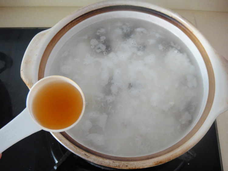 海参白果瘦肉粥步骤7