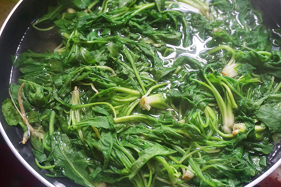 凉拌毛豆荠菜塔步骤3