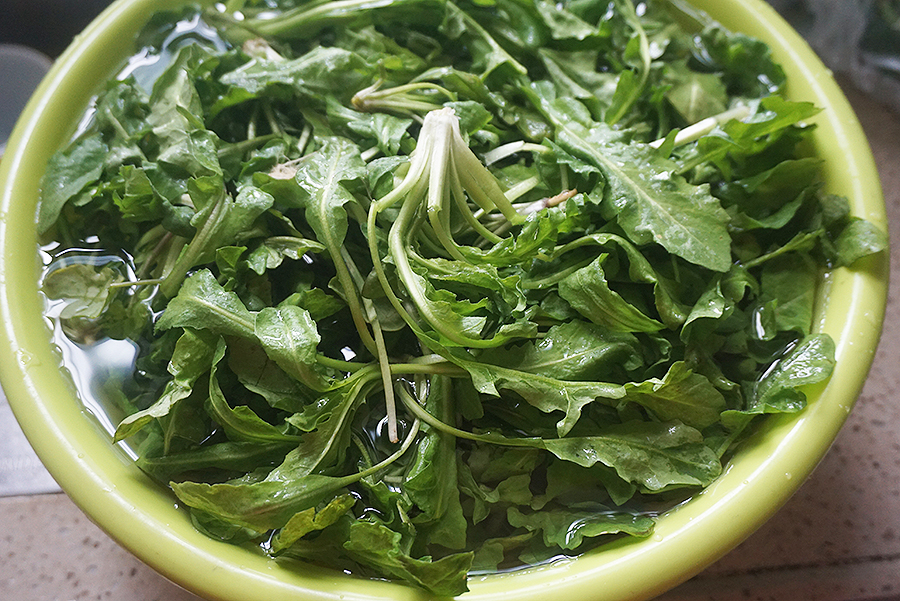 凉拌毛豆荠菜塔步骤2