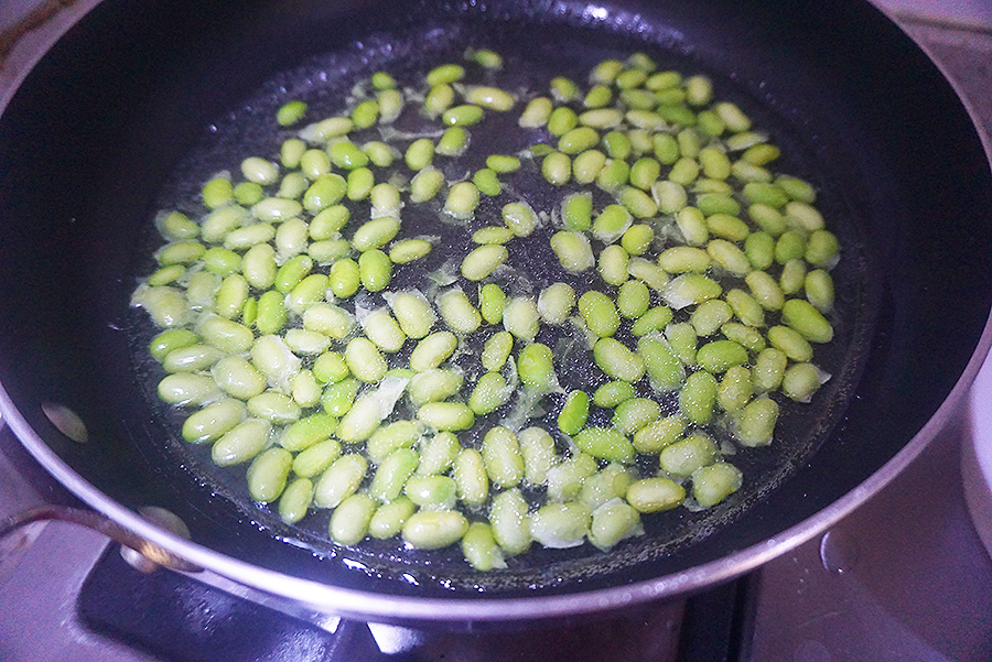 凉拌毛豆荠菜塔步骤6