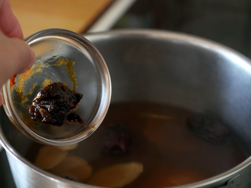 红薯圆红豆汤步骤1