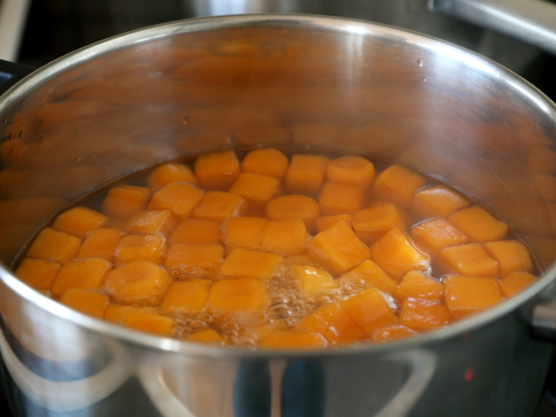 红薯圆红豆汤步骤10